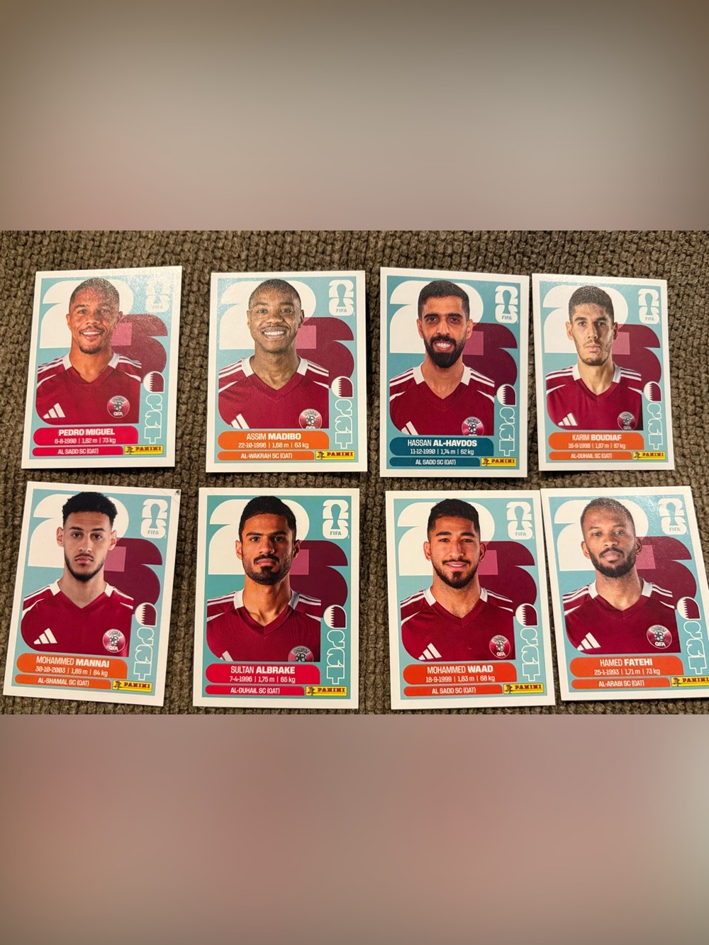 Panini FIFA World Cup 2026 - Qatar Team Stickers